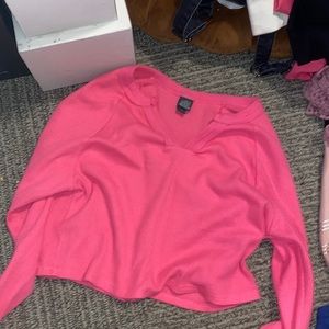 Target Pink long sleeve cropped t-shirt